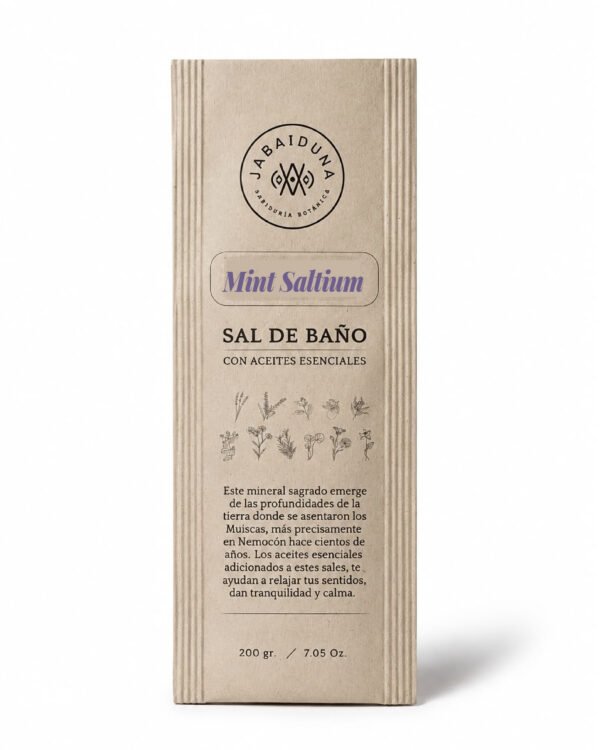Sal de Baño Mint Saltium 200 gr