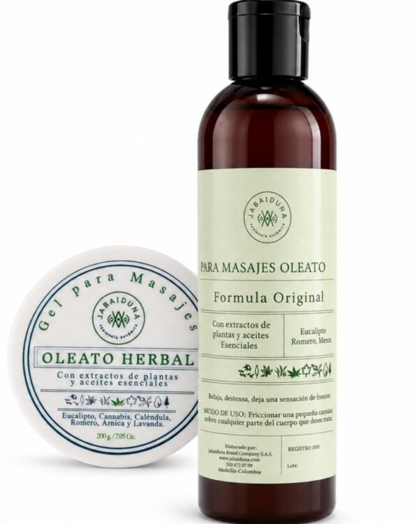 Gel Oleato Herbal 230 gr Envase ámbar