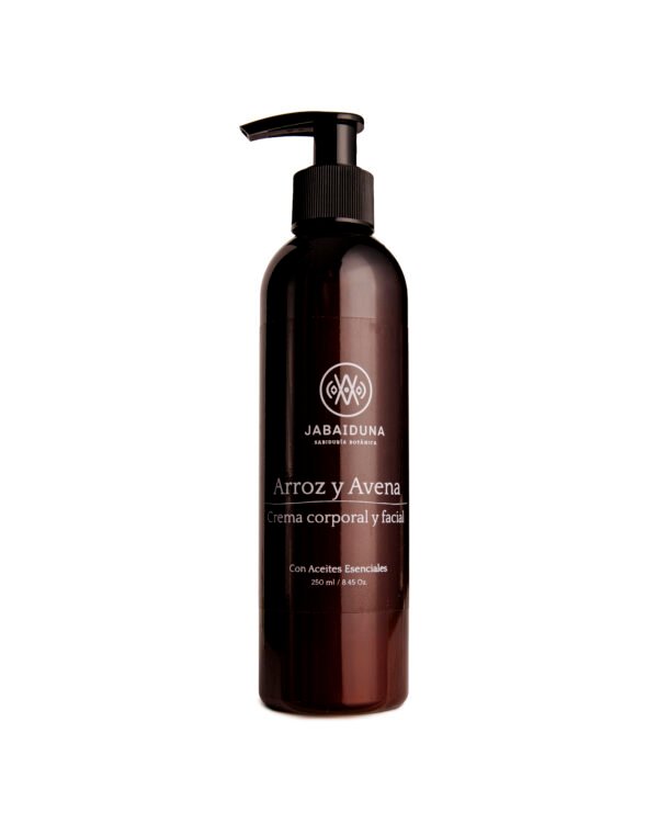 CREMA LIGERA CORPORAL Y FACIAL ARROZ Y AVENA 250 ML