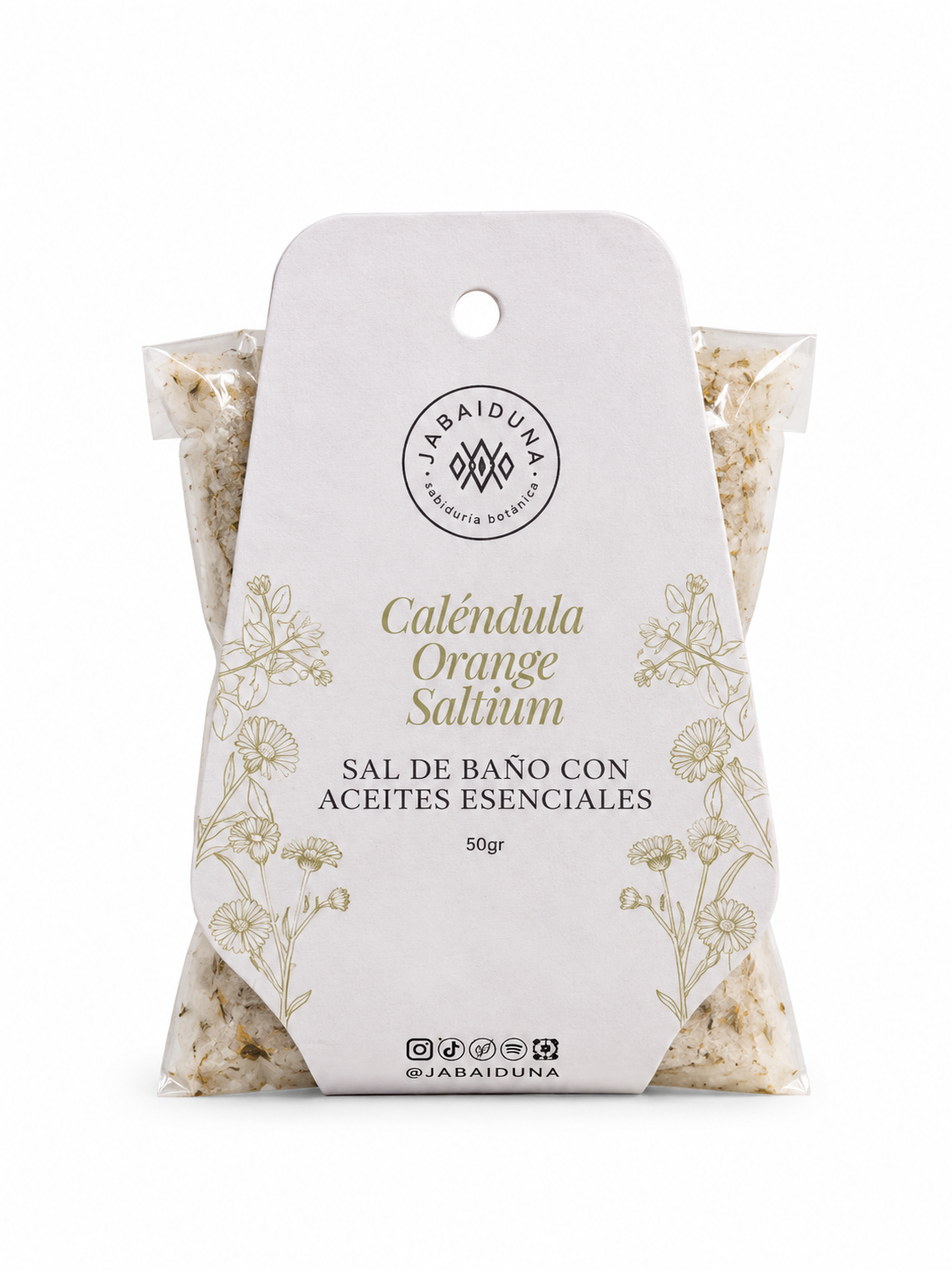 Mini Sal de Baño Caléndula Orange Saltium 50gr